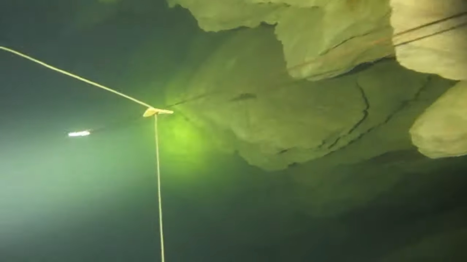 cookies and arrrows in a cave Cave Diving Thailand