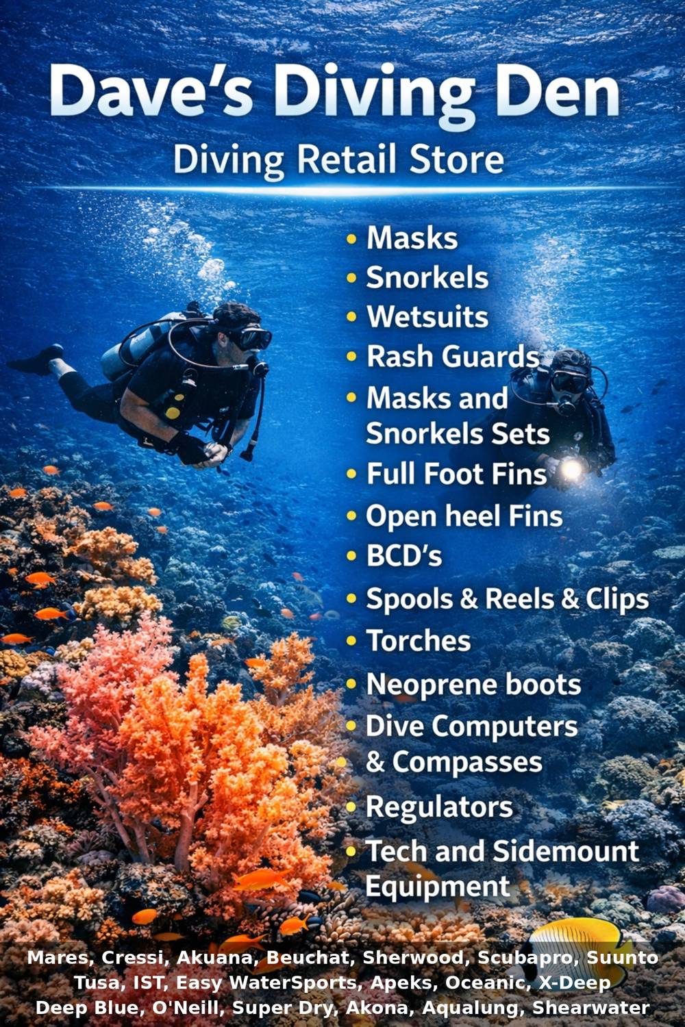 Daves Diving Den Poster