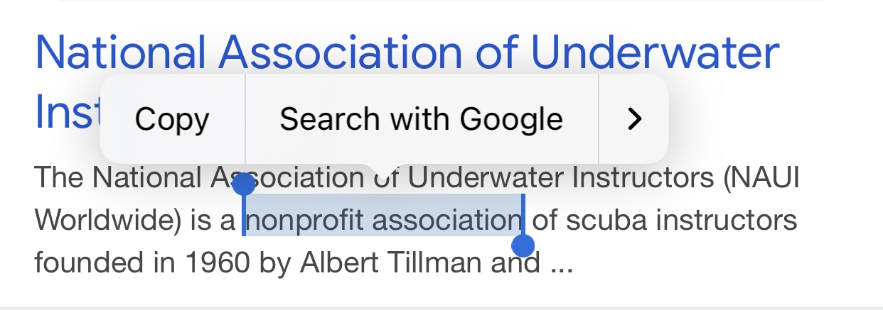 NAUI nonprofit 2
