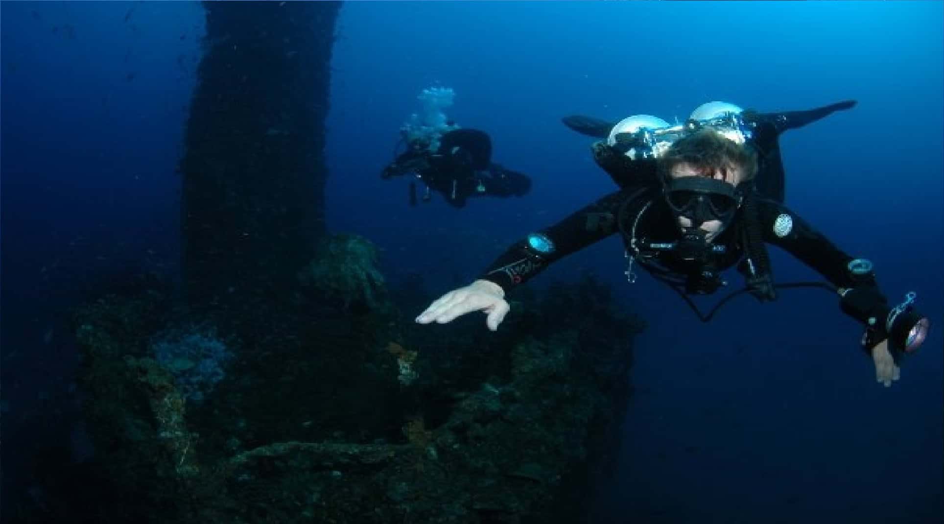 Jake with Dave EXTENDED RANGE DIVER COURSE